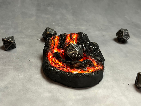 Volcano Island - Dice Jail / Display (Medium Size)