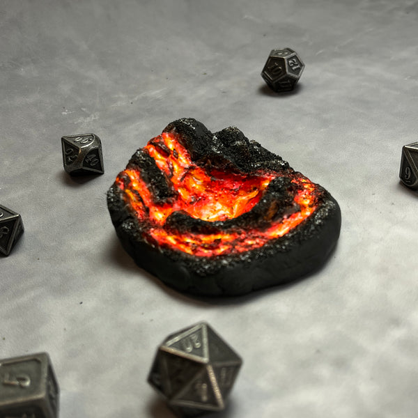 Volcano Island - Dice Jail / Display (Medium Size)