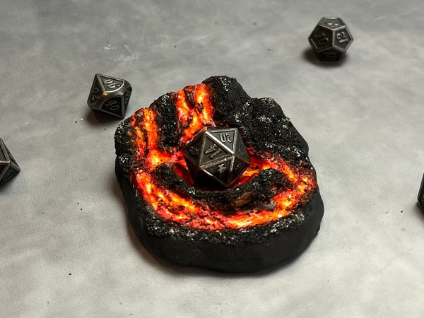 Volcano Island - Dice Jail / Display (Medium Size)