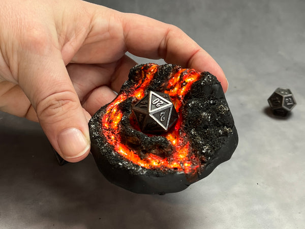 Volcano Island - Dice Jail / Display (Medium Size)