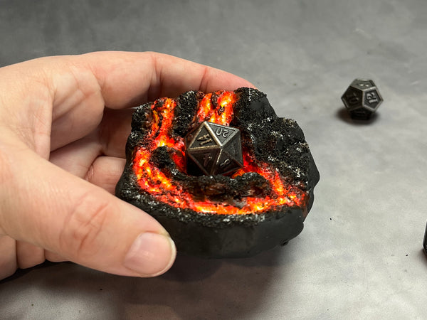Volcano Island - Dice Jail / Display (Medium Size)