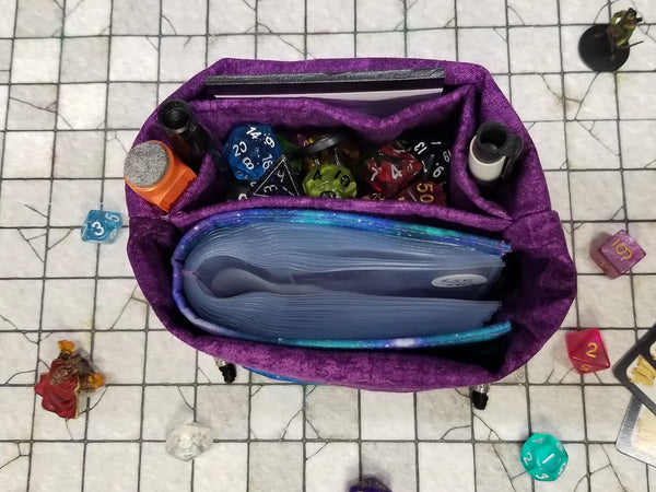 Blue Nebula RPG Bundle - Dice Bag, Dice Tray & Spellbook