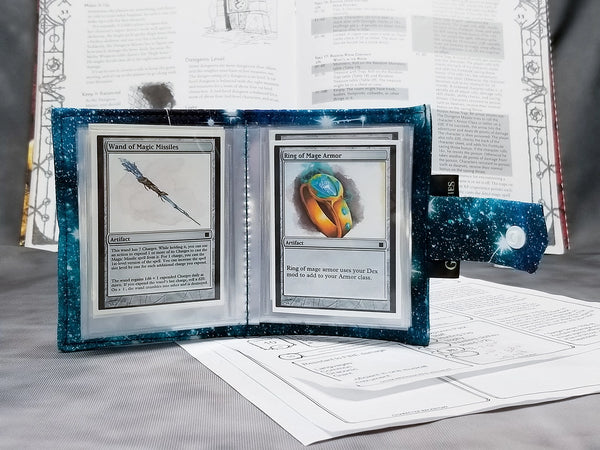 Teal Constellations RPG Bundle - Dice Bag, Dice Tray & Spellbook