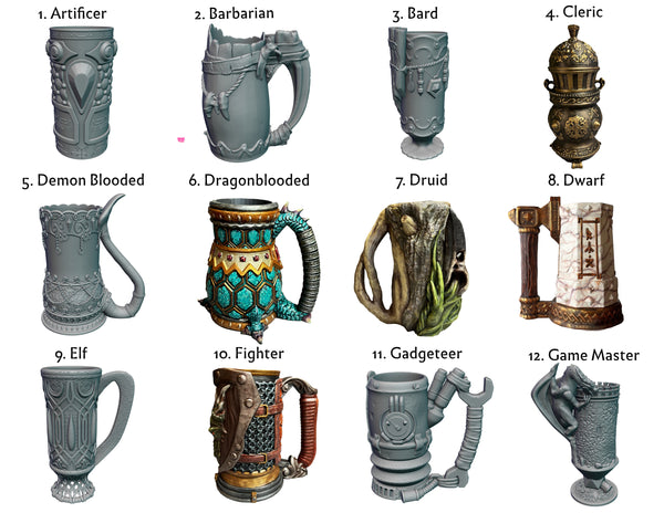 Custom Hand-painted -  Mythic Mugs Can Holders