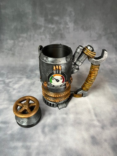 The Gadgeteer - Hand Painted - Can Holder Mug