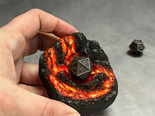 Volcano Island - Dice Jail / Display (Medium Size)
