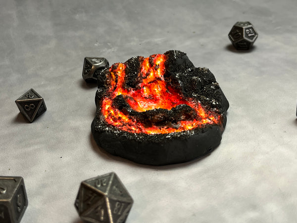 Volcano Island - Dice Jail / Display (Medium Size)