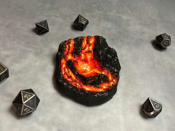 Volcano Island - Dice Jail / Display (Medium Size)
