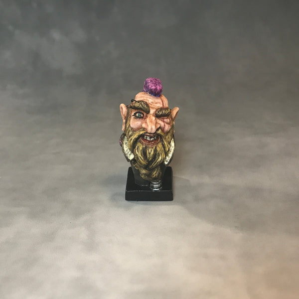 Punk Dwarf Warrior - Micro-Bust