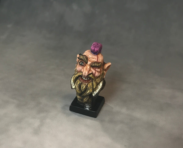 Punk Dwarf Warrior - Micro-Bust