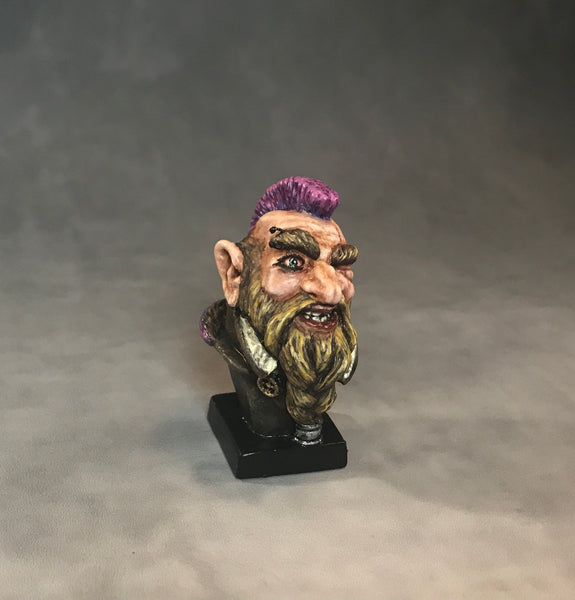 Punk Dwarf Warrior - Micro-Bust