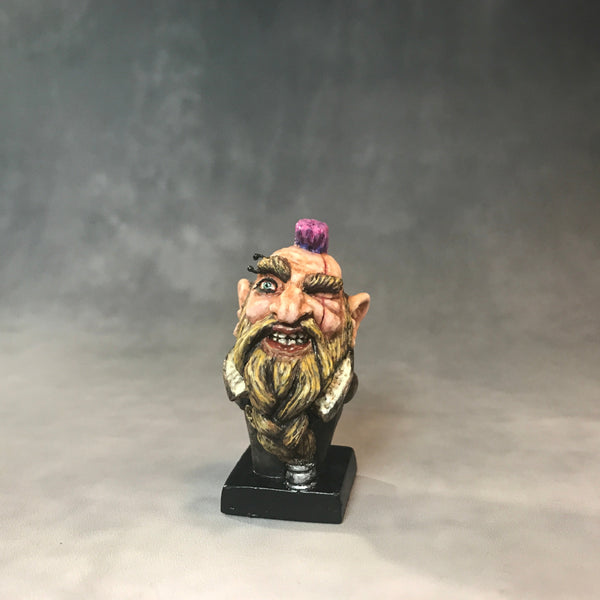 Punk Dwarf Warrior - Micro-Bust