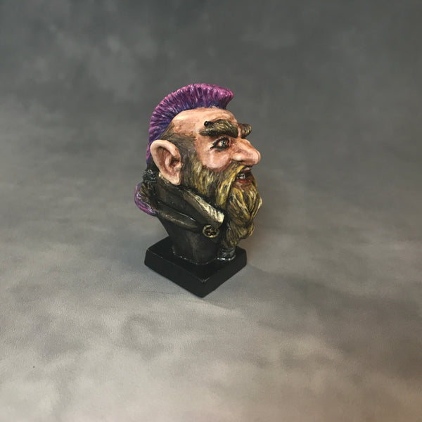 Punk Dwarf Warrior - Micro-Bust