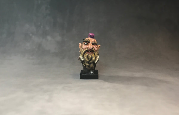 Punk Dwarf Warrior - Micro-Bust