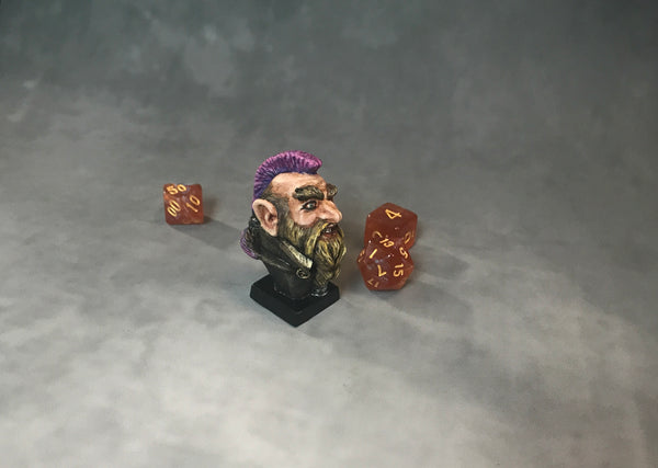 Punk Dwarf Warrior - Micro-Bust