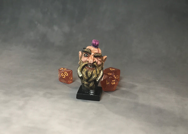 Punk Dwarf Warrior - Micro-Bust
