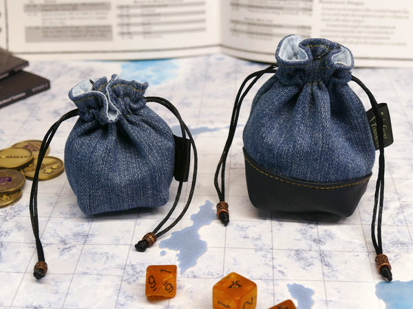 Upcycled Denim Mini Dice Bags (2 sizes)