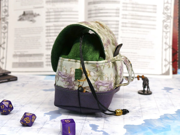 Deluxe Lavender Bees Floral Pandora Dice Bag