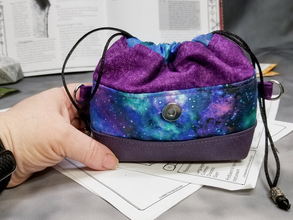 Deluxe Blue Nebula Pandora Dice Bag