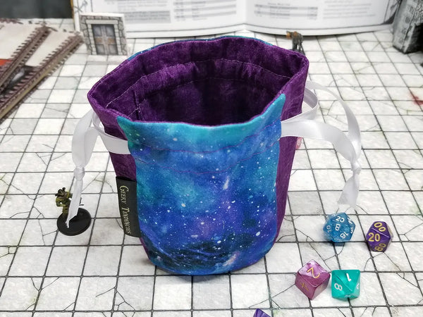 Small Blue Nebula Dice Bag