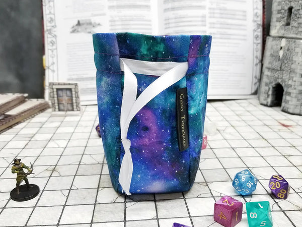 Small Blue Nebula Dice Bag
