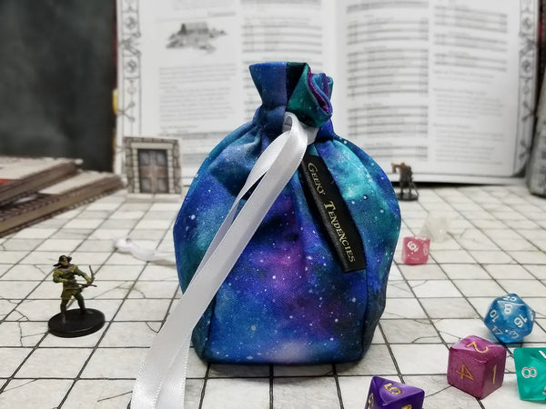 Small Blue Nebula Dice Bag