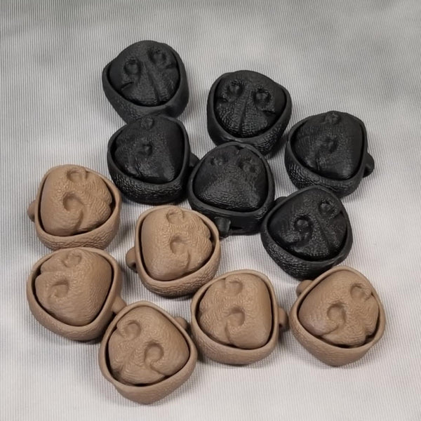 Assorted Snoot Boopers - Lot of 30 - Doggie Nose Boop Fidget Clicker Keychain