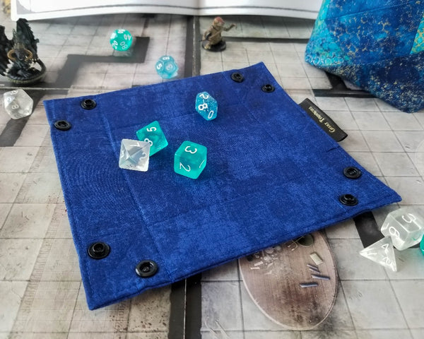 Small Royal Blue tray - unsnapped Flat