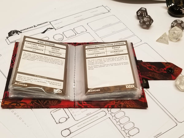 Red Flying Dragons Card Album/Spell book