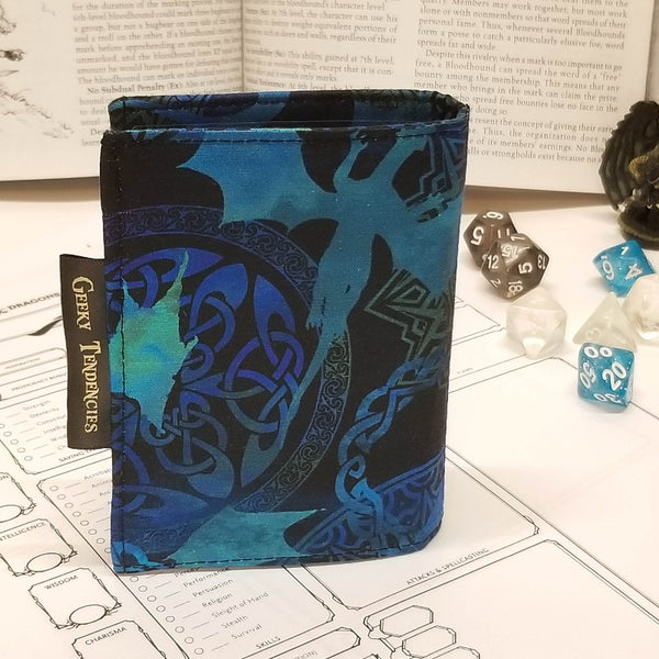 Blue Flying Dragons Card Album/Spelbook Back View