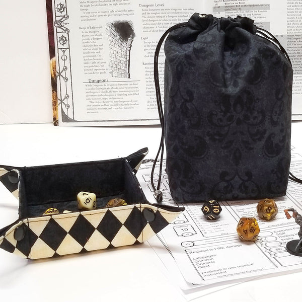 Harlequin Dice Bag with Pockets