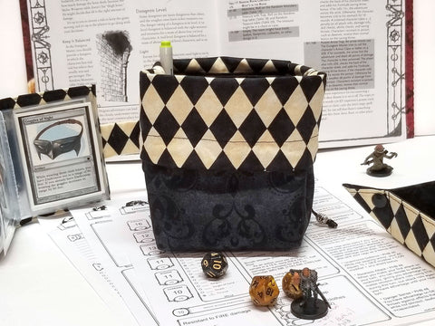 Harlequin Dice Bag with Pockets