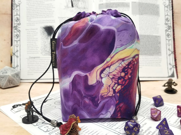 Purple Watercolor Large Dice Bag Bundle