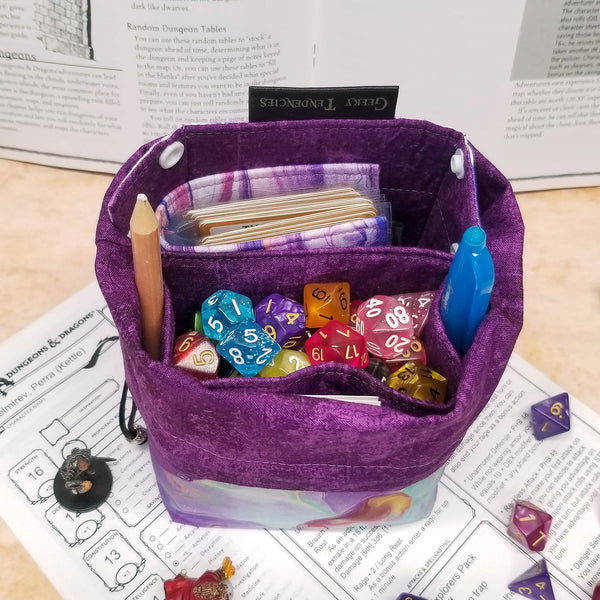 Purple Watercolor Large Dice Bag Bundle