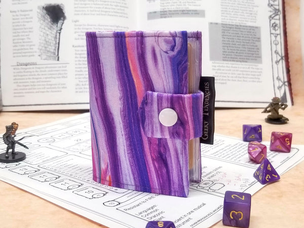 Purple Watercolor Card Album/Spellbook
