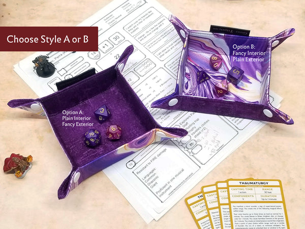 Purple Watercolor Large Dice Bag Bundle