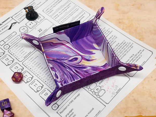 Purple Watercolor Large Dice Bag Bundle