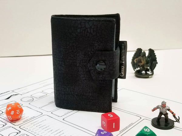Small Black Crackle Spellbook
