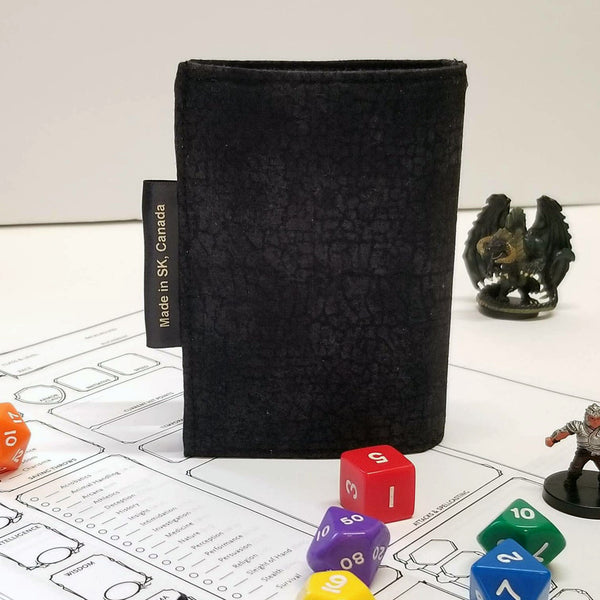 Back of the Small Black Crackle Spellbook