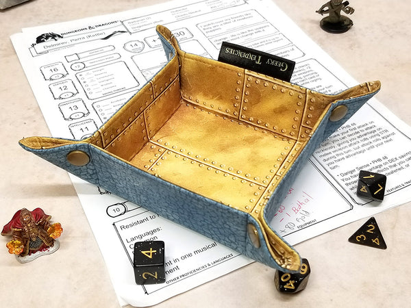 Small Brass Plate Dice Tray