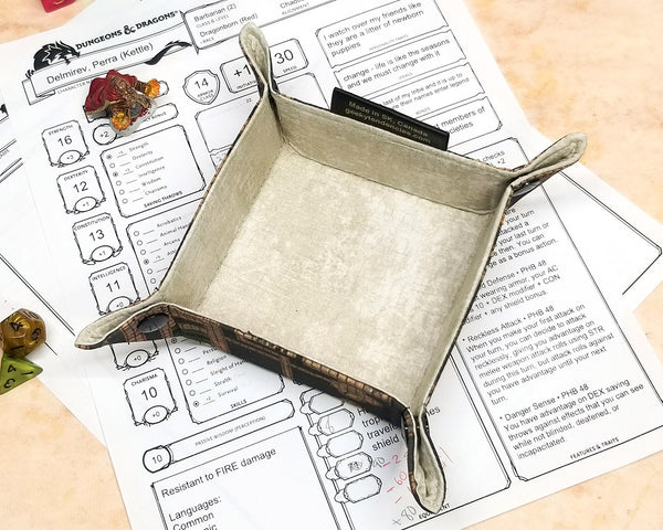Dark Dungeon Map Small Dice Tray