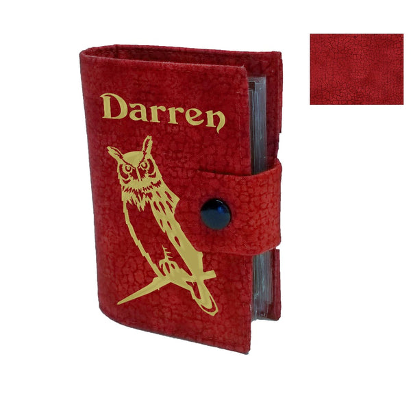 Red Spellbook with Gold Graphic