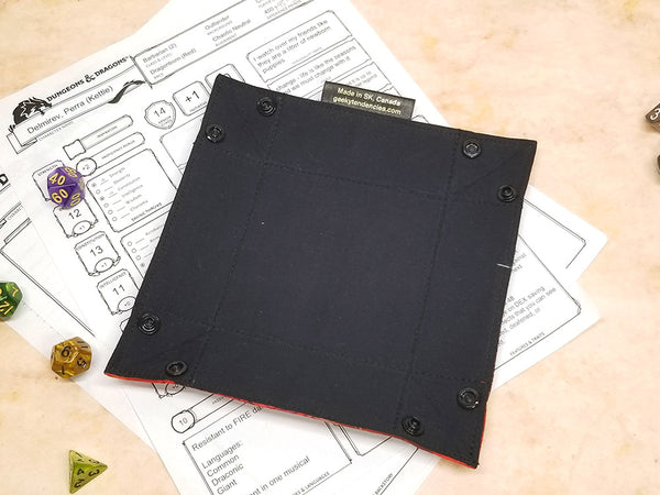 Red Flying Dragons Collapsible Dice Tray
