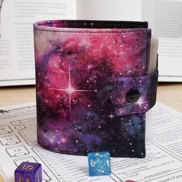 Galaxy Dice Bag, Tray and Spellbook Bundle