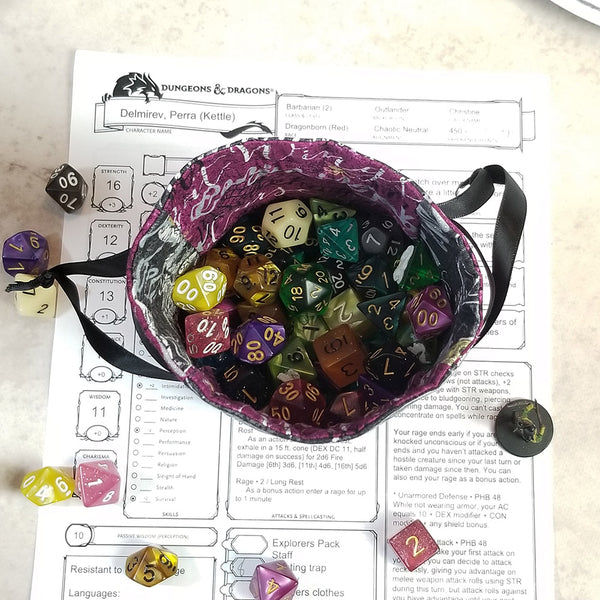 Small Potions Dice Bag/Halloween Vanity Bag