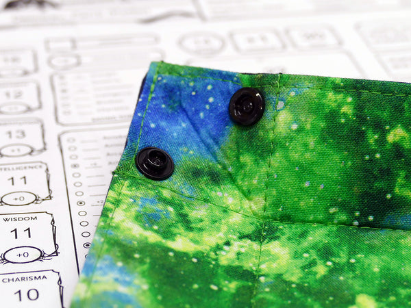 Small Green Nebula Collapsible Dice Tray