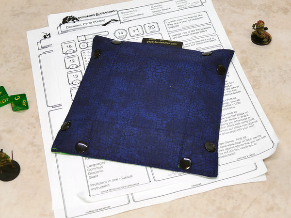 Small Green Nebula Collapsible Dice Tray