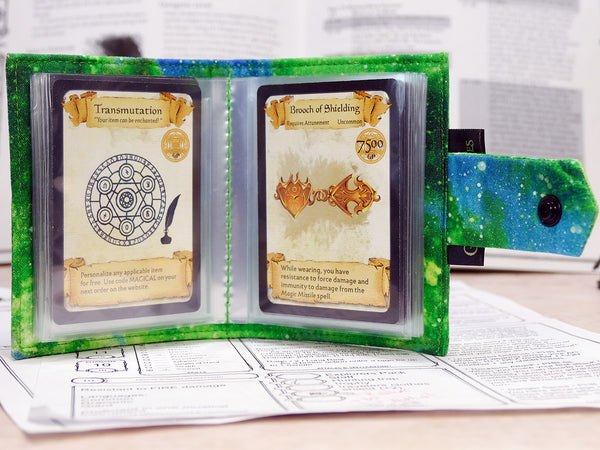 Green Nebula Card Album/Spell book