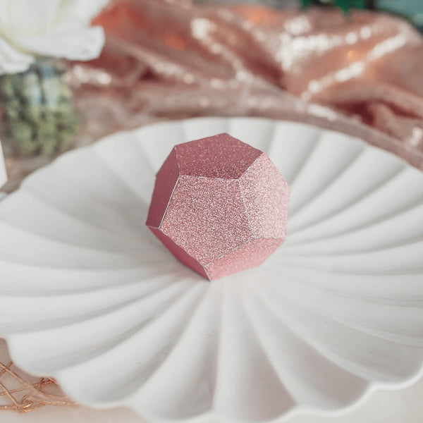 Rose D12 favor box on a place setting