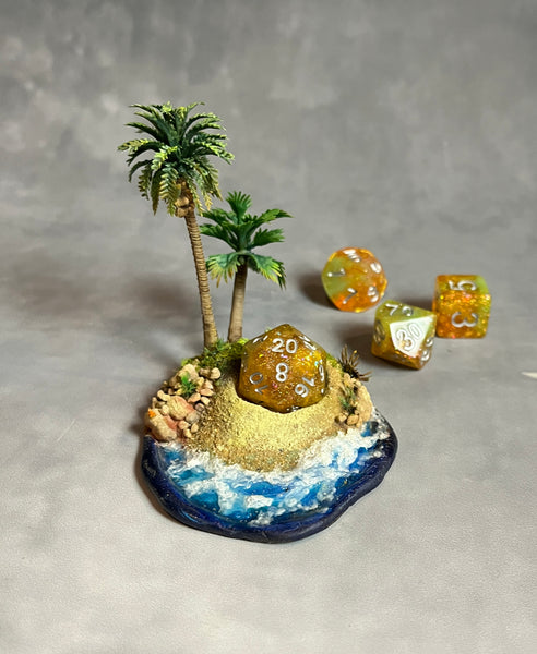 Tropical Island - Dice Display (Medium Size)